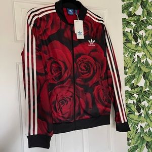 NEW Adidas Red Roses Clash Track Jacket